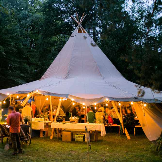 Feiern im Tipi - Zeltverleih Martin Richter Pretzschendorf